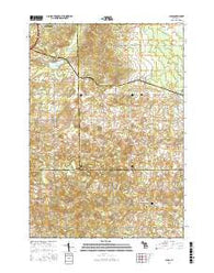 Lucas Michigan Current topographic map, 1:24000 scale, 7.5 X 7.5 Minute, Year 2016