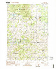 Lucas Michigan Historical topographic map, 1:25000 scale, 7.5 X 7.5 Minute, Year 1983