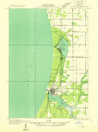 Ludington SW Michigan Historical topographic map, 1:31680 scale, 7.5 X 7.5 Minute, Year 1932