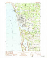 Ludington Michigan Historical topographic map, 1:25000 scale, 7.5 X 7.5 Minute, Year 1983