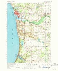 Ludington Michigan Historical topographic map, 1:62500 scale, 15 X 15 Minute, Year 1959