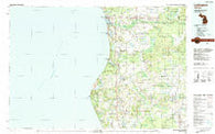 Ludington Michigan Historical topographic map, 1:100000 scale, 30 X 60 Minute, Year 1983
