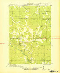 Luther NW Michigan Historical topographic map, 1:31680 scale, 7.5 X 7.5 Minute, Year 1933
