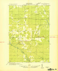 Luther NW Michigan Historical topographic map, 1:31680 scale, 7.5 X 7.5 Minute, Year 1933