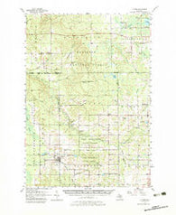 Luther Michigan Historical topographic map, 1:62500 scale, 15 X 15 Minute, Year 1957
