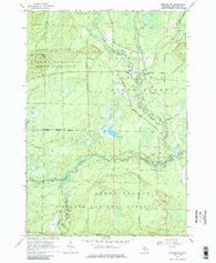 Luzerne NW Michigan Historical topographic map, 1:24000 scale, 7.5 X 7.5 Minute, Year 1963