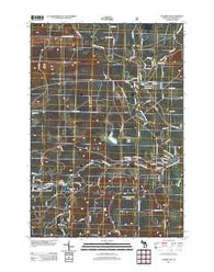 Luzerne NW Michigan Historical topographic map, 1:24000 scale, 7.5 X 7.5 Minute, Year 2012