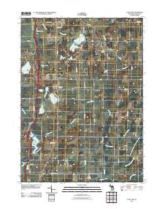 Lyon Lake Michigan Historical topographic map, 1:24000 scale, 7.5 X 7.5 Minute, Year 2011