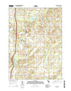 Lyon Lake Michigan Historical topographic map, 1:24000 scale, 7.5 X 7.5 Minute, Year 2014