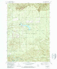 Mack Lake Michigan Historical topographic map, 1:24000 scale, 7.5 X 7.5 Minute, Year 1972