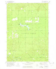 Mack Lake Michigan Historical topographic map, 1:24000 scale, 7.5 X 7.5 Minute, Year 1972