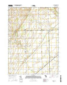 Macon Michigan Historical topographic map, 1:24000 scale, 7.5 X 7.5 Minute, Year 2014