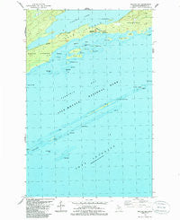 Malone Bay Michigan Historical topographic map, 1:24000 scale, 7.5 X 7.5 Minute, Year 1985