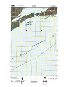 Malone Bay Michigan Historical topographic map, 1:24000 scale, 7.5 X 7.5 Minute, Year 2011
