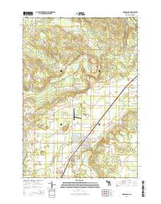 Mancelona Michigan Historical topographic map, 1:24000 scale, 7.5 X 7.5 Minute, Year 2014
