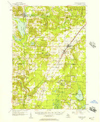 Mancelona Michigan Historical topographic map, 1:62500 scale, 15 X 15 Minute, Year 1956