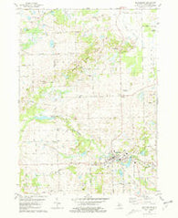 Manchester Michigan Historical topographic map, 1:24000 scale, 7.5 X 7.5 Minute, Year 1980