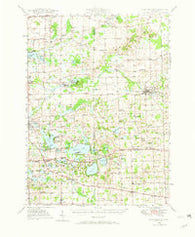 Manchester Michigan Historical topographic map, 1:62500 scale, 15 X 15 Minute, Year 1948