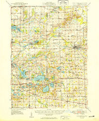 Manchester Michigan Historical topographic map, 1:62500 scale, 15 X 15 Minute, Year 1949