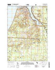 Manistee Michigan Historical topographic map, 1:24000 scale, 7.5 X 7.5 Minute, Year 2014