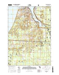 Manistee Michigan Current topographic map, 1:24000 scale, 7.5 X 7.5 Minute, Year 2017