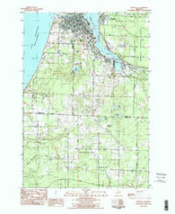 Manistee Michigan Historical topographic map, 1:24000 scale, 7.5 X 7.5 Minute, Year 1982