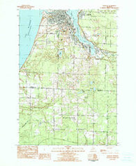 Manistee Michigan Historical topographic map, 1:24000 scale, 7.5 X 7.5 Minute, Year 1982