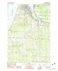 Manistee Michigan Historical topographic map, 1:25000 scale, 7.5 X 7.5 Minute, Year 1982