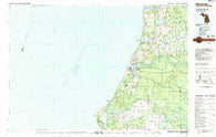 Manistee Michigan Historical topographic map, 1:100000 scale, 30 X 60 Minute, Year 1983