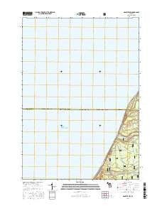 Manistee NW Michigan Current topographic map, 1:24000 scale, 7.5 X 7.5 Minute, Year 2017