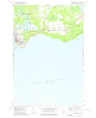 Manistique East Michigan Historical topographic map, 1:24000 scale, 7.5 X 7.5 Minute, Year 1972