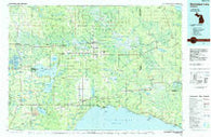 Manistique Lake Michigan Historical topographic map, 1:100000 scale, 30 X 60 Minute, Year 1985