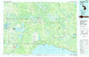 Manistique Lake Michigan Historical topographic map, 1:100000 scale, 30 X 60 Minute, Year 1985