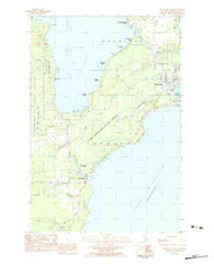 Manistique West Michigan Historical topographic map, 1:25000 scale, 7.5 X 7.5 Minute, Year 1983