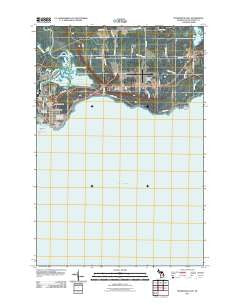 Manistique East Michigan Historical topographic map, 1:24000 scale, 7.5 X 7.5 Minute, Year 2011