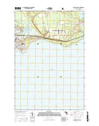 Manistique East Michigan Current topographic map, 1:24000 scale, 7.5 X 7.5 Minute, Year 2017