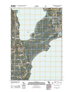 Manistique West Michigan Historical topographic map, 1:24000 scale, 7.5 X 7.5 Minute, Year 2011