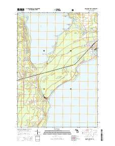 Manistique West Michigan Historical topographic map, 1:24000 scale, 7.5 X 7.5 Minute, Year 2014