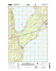 Manistique West Michigan Current topographic map, 1:24000 scale, 7.5 X 7.5 Minute, Year 2016