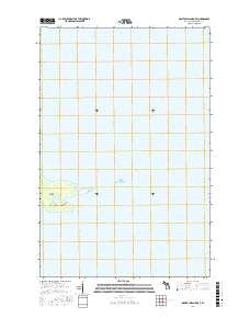 Manitou Island OE E Michigan Current topographic map, 1:24000 scale, 7.5 X 7.5 Minute, Year 2017