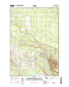 Manning Michigan Current topographic map, 1:24000 scale, 7.5 X 7.5 Minute, Year 2017