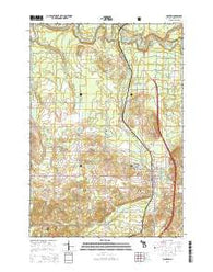 Manton Michigan Historical topographic map, 1:24000 scale, 7.5 X 7.5 Minute, Year 2014