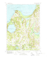 Maple City Michigan Historical topographic map, 1:62500 scale, 15 X 15 Minute, Year 1957