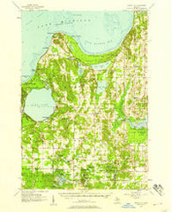 Maple City Michigan Historical topographic map, 1:62500 scale, 15 X 15 Minute, Year 1957