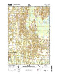 Maple City Michigan Historical topographic map, 1:24000 scale, 7.5 X 7.5 Minute, Year 2014