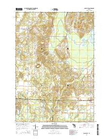 Maple City Michigan Historical topographic map, 1:24000 scale, 7.5 X 7.5 Minute, Year 2014