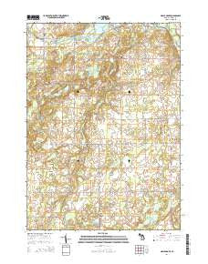 Maple Grove Michigan Historical topographic map, 1:24000 scale, 7.5 X 7.5 Minute, Year 2014