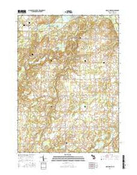Maple Grove Michigan Current topographic map, 1:24000 scale, 7.5 X 7.5 Minute, Year 2016