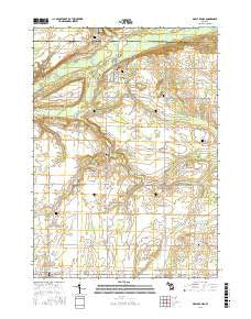 Maple Rapids Michigan Current topographic map, 1:24000 scale, 7.5 X 7.5 Minute, Year 2016