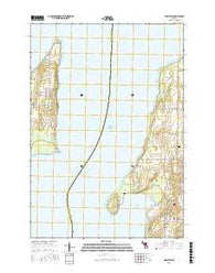 Mapleton Michigan Current topographic map, 1:24000 scale, 7.5 X 7.5 Minute, Year 2016